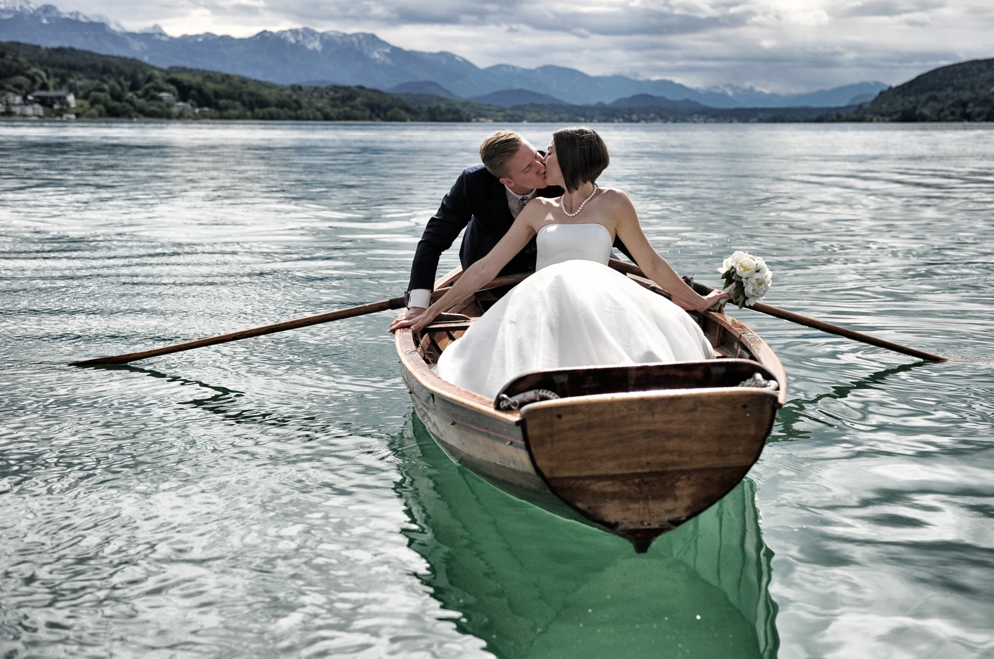 Ruderboot Hochzeit am Wörthersee